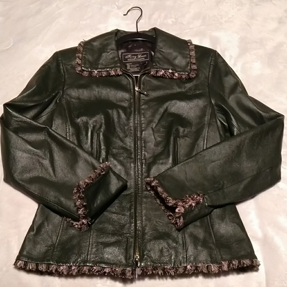 Terry Lewis classic luxuries leather jacket sz -xs - Picture 1 of 8